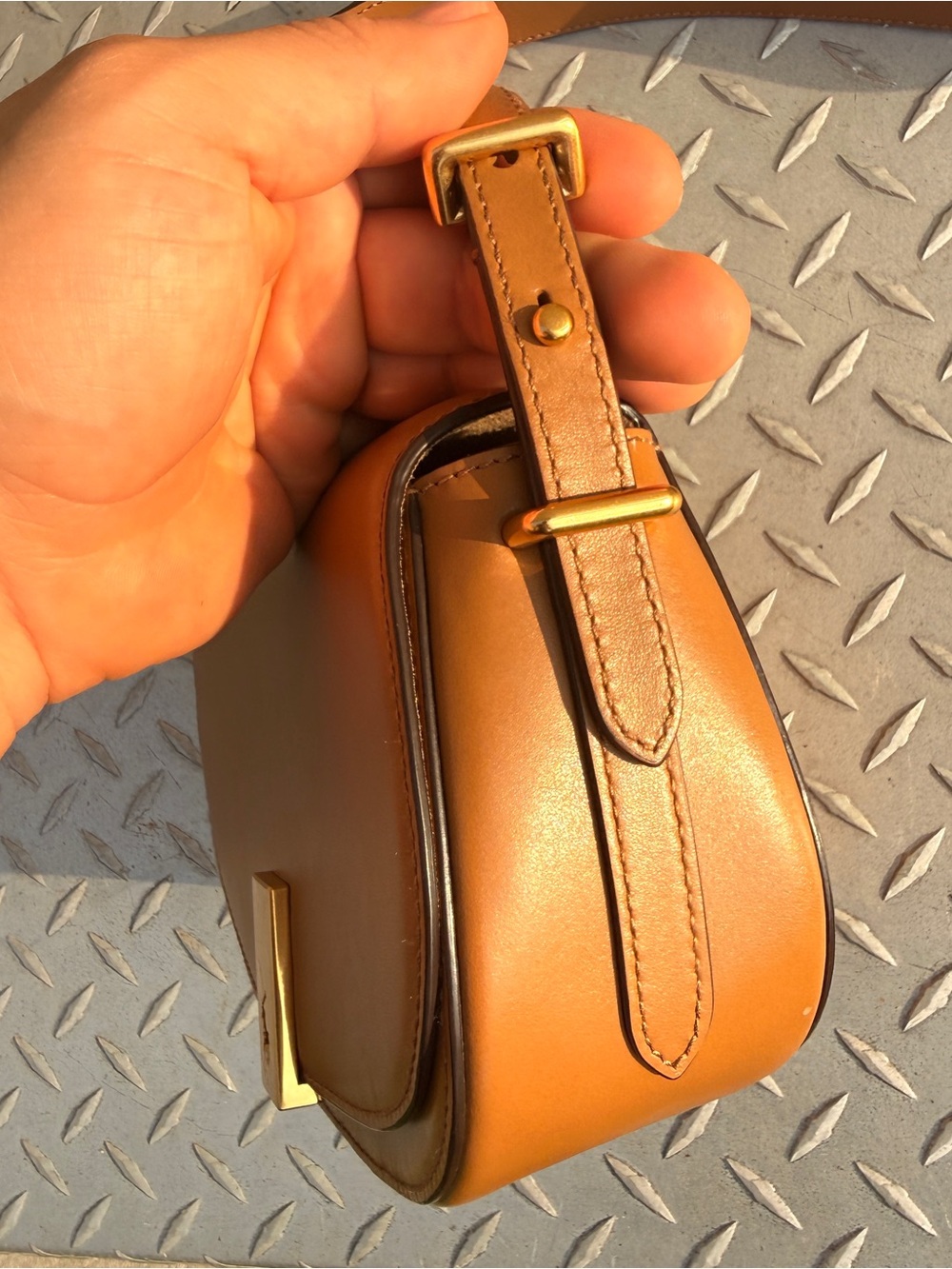 Polo Ralph Lauren ID Calfskin Mini Saddle Bag - Picture 3 of 12